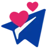 Эмодзи Синие буквы, пингвинчики и значки для Telegram — скачать