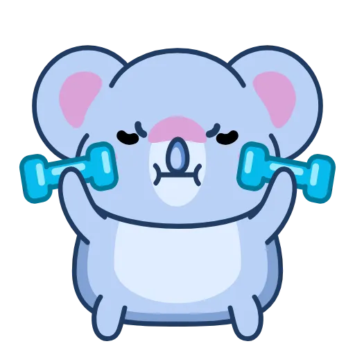 🏋️ Эмодзи «Koala Alla» для Telegram