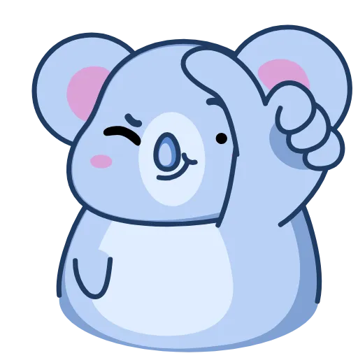 👍 Эмодзи «Koala Alla» для Telegram