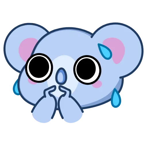 😰 Эмодзи «Koala Alla» для Telegram