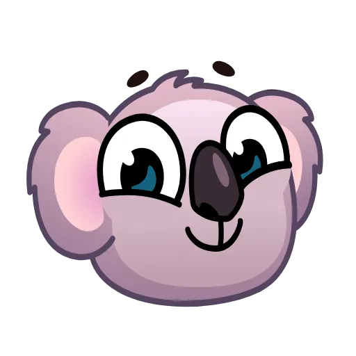 Стикерпак Koala Emoji для Telegram — скачать