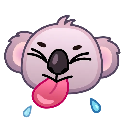 😝 Стикер «Koala Emoji» для Telegram
