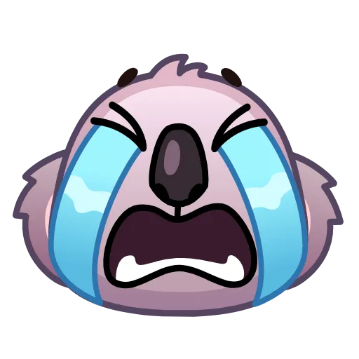 😭 Стикер «Koala Emoji» для Telegram