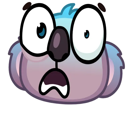 😨 Стикер «Koala Emoji» для Telegram