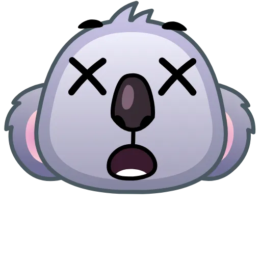 😵 Стикер «Koala Emoji» для Telegram