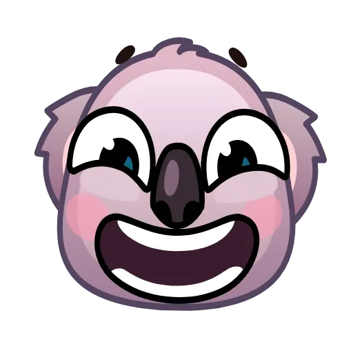😃 Стикер «Koala Emoji» для Telegram