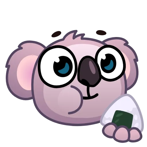 🍙 Стикер «Koala Emoji» для Telegram