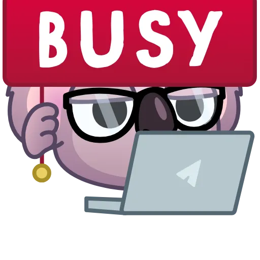 👩‍💻 Стикер «Koala Emoji» для Telegram