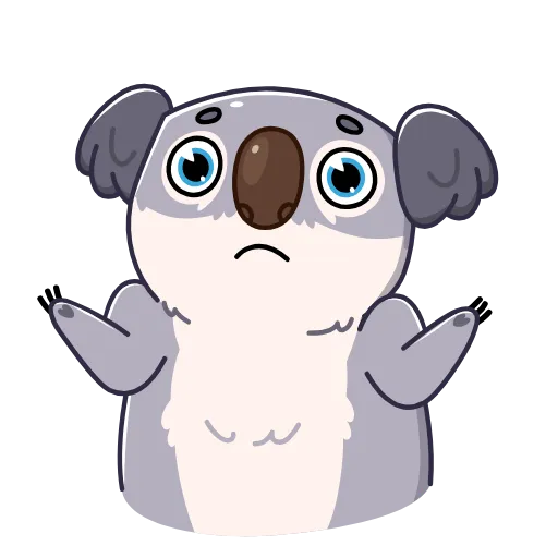 🤷‍♂️ Эмодзи «Kozy Koala» для Telegram