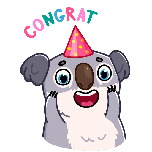 🥳 Эмодзи «Kozy Koala» для Telegram