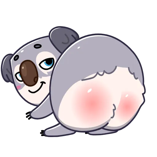 🍑 Эмодзи «Kozy Koala» для Telegram