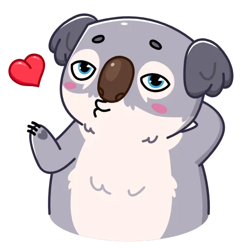 😘 Эмодзи «Kozy Koala» для Telegram