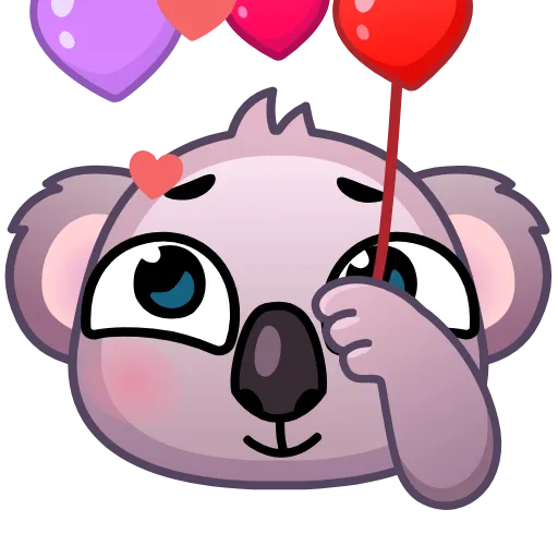 💕 Эмодзи «Koala Emoji» для Telegram