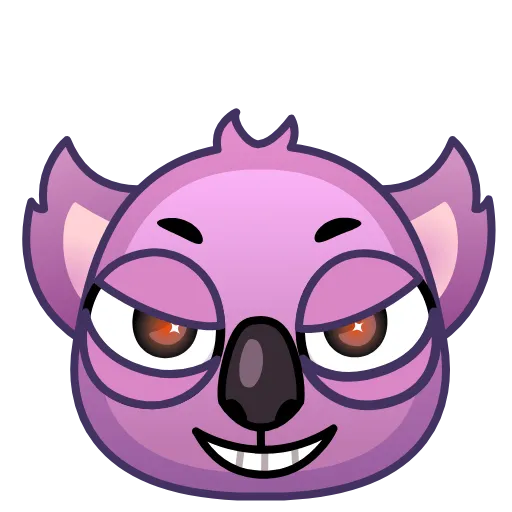 😈 Эмодзи «Koala Emoji» для Telegram