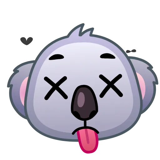 😵 Эмодзи «Koala Emoji» для Telegram