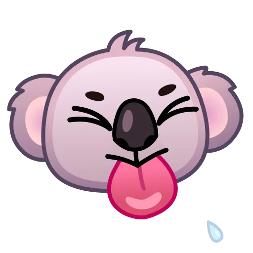 😝 Эмодзи «Koala Emoji» для Telegram