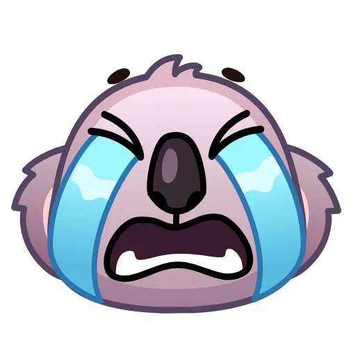😭 Эмодзи «Koala Emoji» для Telegram