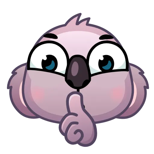 🤫 Эмодзи «Koala Emoji» для Telegram