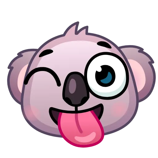 😜 Эмодзи «Koala Emoji» для Telegram