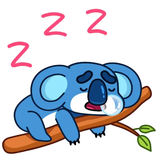 😴 Эмодзи «Анимированный набор эмоджи с Коалой» для Telegram