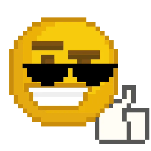 😎 Эмодзи «Dcode Emoji Пиксельные» для Telegram