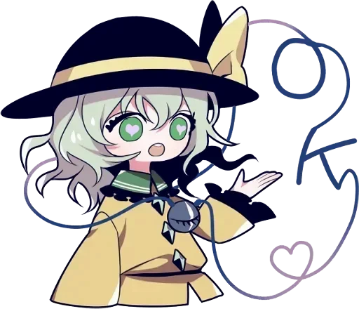 👌 Стикер «Koishi Komeiji» для Telegram