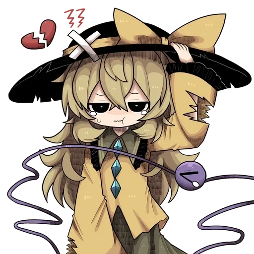 ❤️ Стикер «Koishi Komeiji» для Telegram