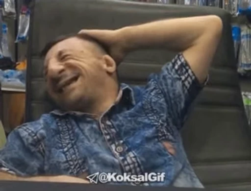 😂 Стикер «Koksal Laughs» для Telegram