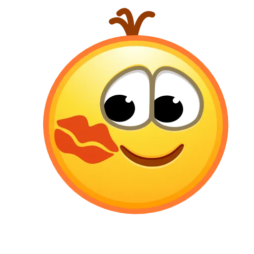 💋 Стикер «Retro Kolobok Emoji» для Telegram