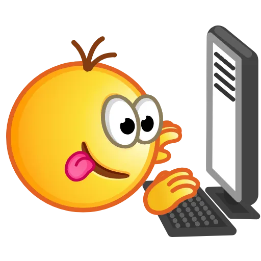 💻 Стикер «Retro Kolobok Emoji» для Telegram