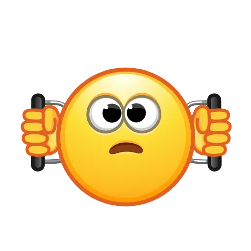 🏋‍♂ Стикер «Retro Kolobok Emoji» для Telegram