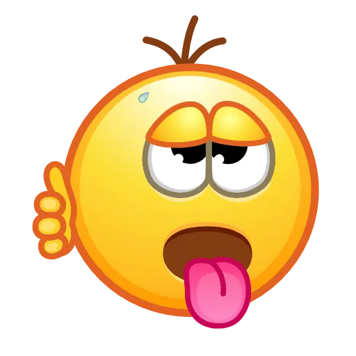 🥵 Стикер «Retro Kolobok Emoji» для Telegram