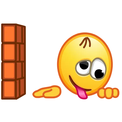 😠 Стикер «Retro Kolobok Emoji» для Telegram