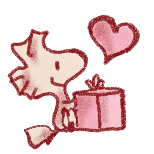 🌟 Стикер «Snoopy Valentines Day» для Telegram