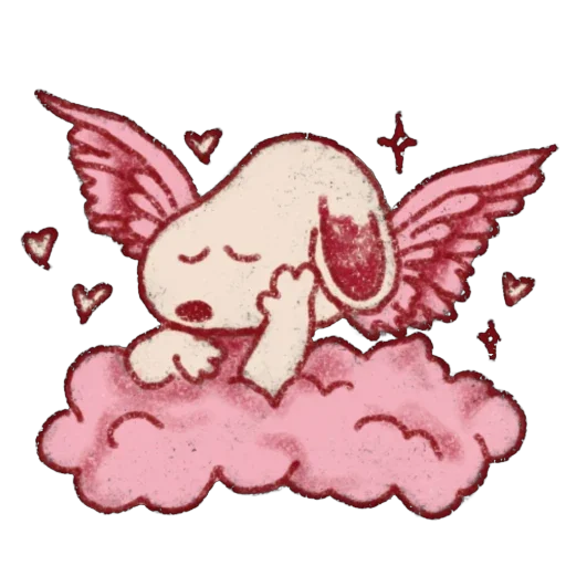 🫥 Стикер «Snoopy Valentines Day» для Telegram