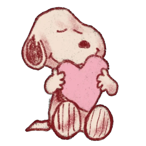🫥 Стикер «Snoopy Valentines Day» для Telegram
