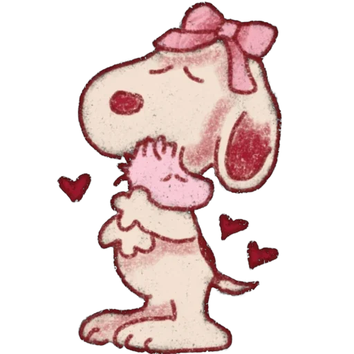 🫥 Стикер «Snoopy Valentines Day» для Telegram