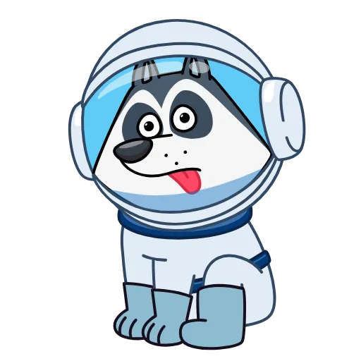 😜 Эмодзи «Космопёс» для Telegram