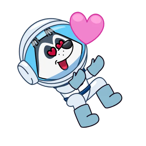 🥰 Эмодзи «Космопёс» для Telegram