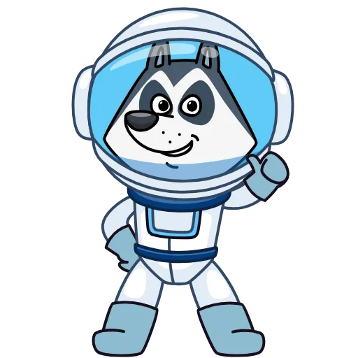 Эмодзи Космопёс для Telegram — скачать