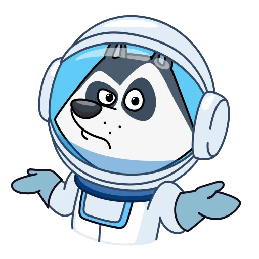 🤷‍♂️ Эмодзи «Космопёс» для Telegram