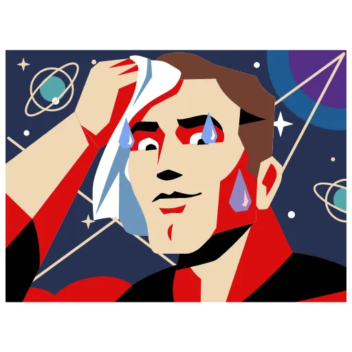 😥 Эмодзи «Космос» для Telegram