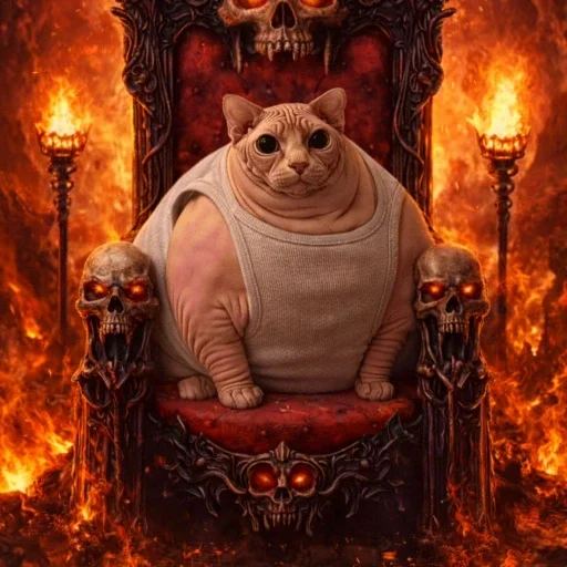 👿 Стикер «кот марина» для Telegram