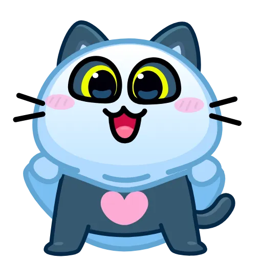 🫶 Эмодзи «Котик-призрак» для Telegram