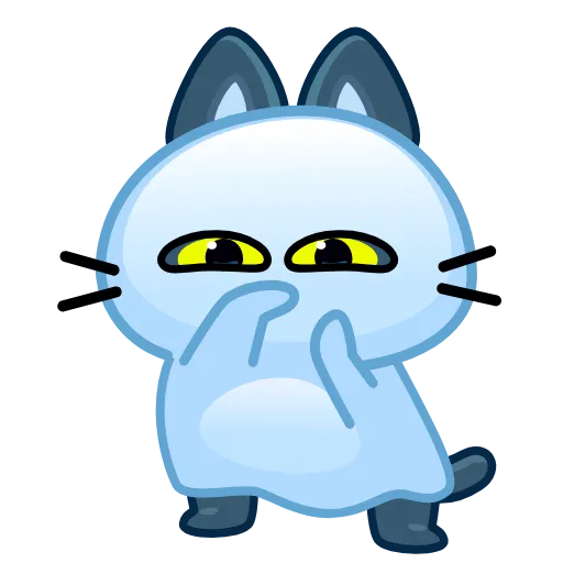 😏 Эмодзи «Котик-призрак» для Telegram