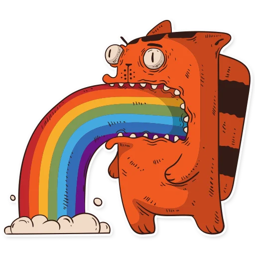🤮 Стикер «KotikiCats» для Telegram