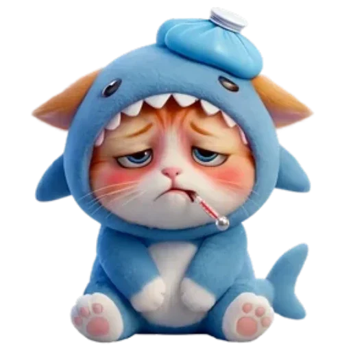 🐈 Стикер «Котоакула» для Telegram