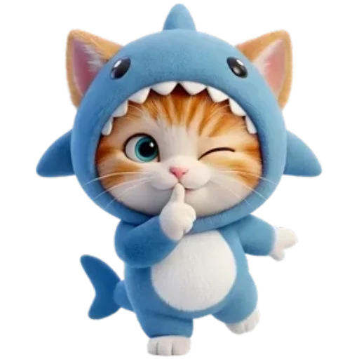 🐈 Стикер «Котоакула» для Telegram