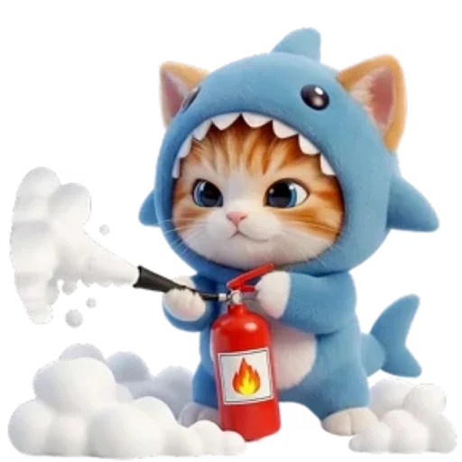 🐈 Стикер «Котоакула» для Telegram