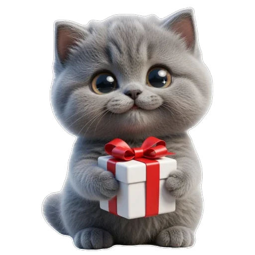 💝 Стикер «Котомания» для Telegram